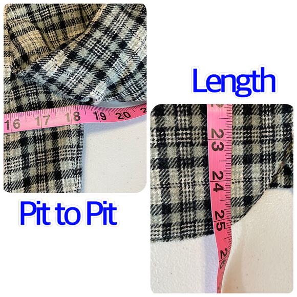 Pendleton Vintage 80s Black Gray Plaid Virgin Wool Classic Retro Jkt Blazer 12 - Picture 13 of 14